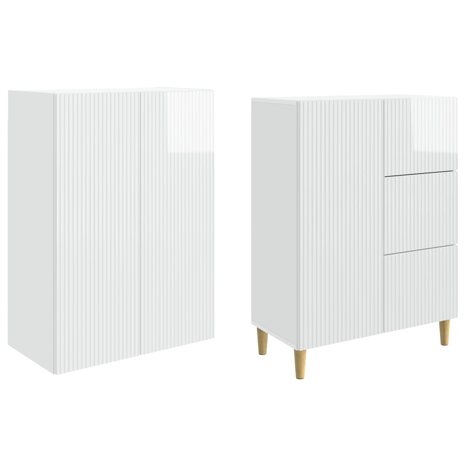 Комплект шкафове 2 pcs 66 x 34,5 x 90 см Инженерна дървесина – изображение 3