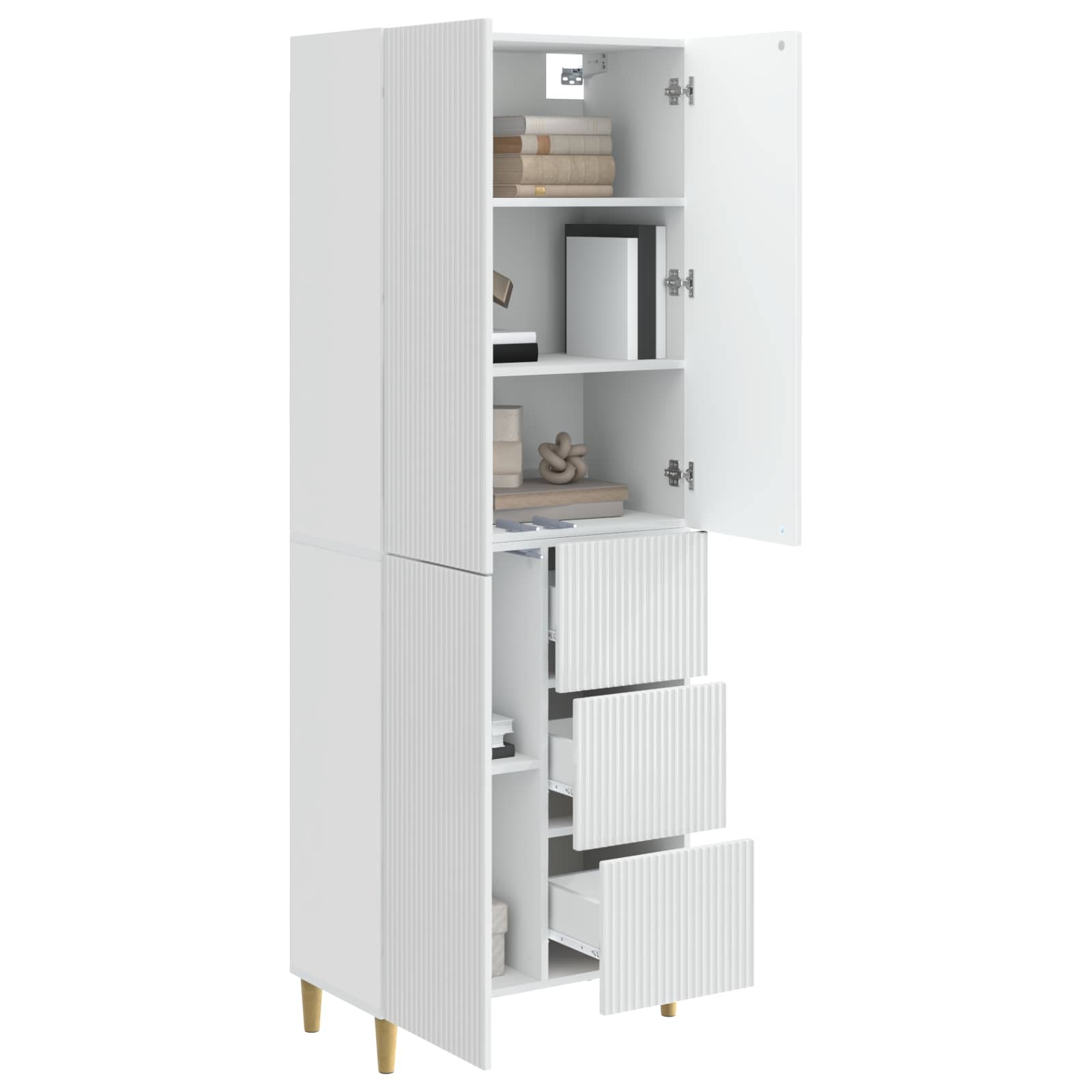 Комплект шкафове 2 pcs 66 x 34,5 x 90 см Инженерна дървесина – изображение 2