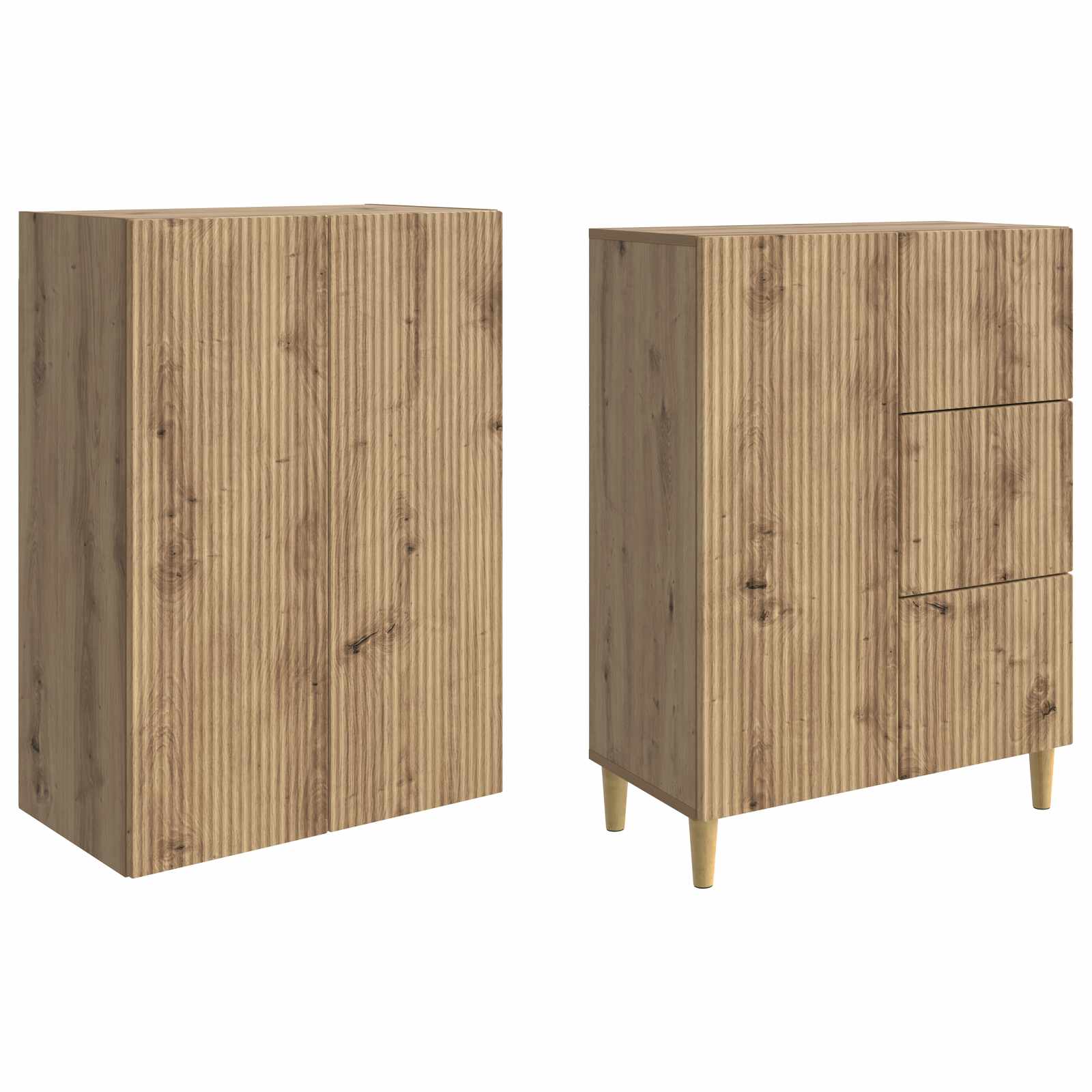 vidaXL Schrankset 2 pcs 66 x 34,5 x 90 cm Holzwerkstoff – Bild 3