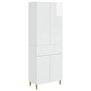Sada skříněk 2 pcs Bílá s vysokým leskem 66 x 34,5 x 90 cm - obrázek 1