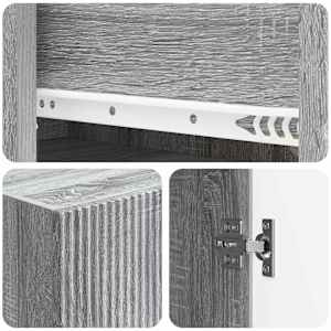 Sada skříněk 2 pcs 66 x 34,5 x 90 cm Kompozitní dřevo - obrázek 7