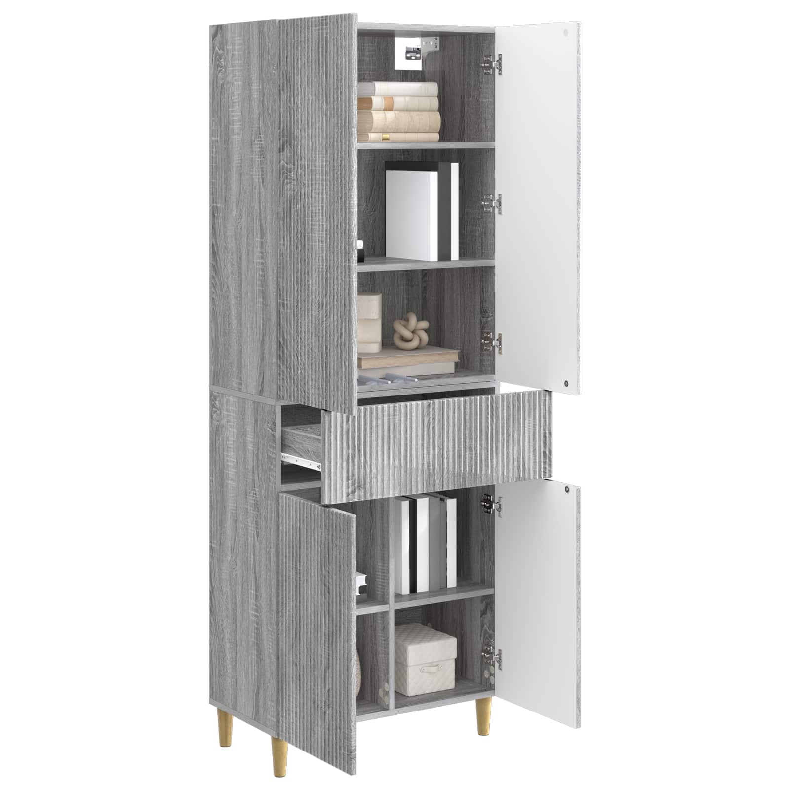 Комплект шкафове 2 pcs 66 x 34,5 x 90 см Инженерна дървесина – изображение 2
