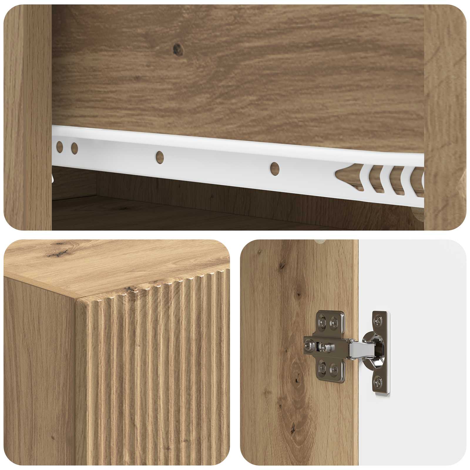 vidaXL Schrankset 2 pcs 66 x 34,5 x 90 cm Holzwerkstoff – Bild 7