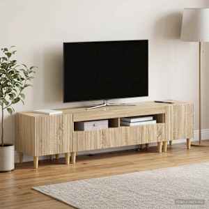 5-delna LED TV omarica Sonoma hrast Inženirski les
