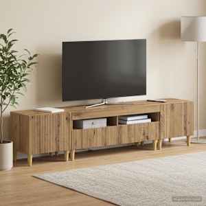 5-delna LED TV omarica Artisan hrast Inženirski les