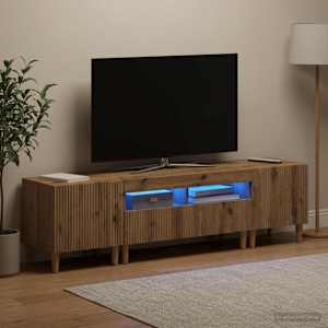 5-delna LED TV omarica Artisan hrast Inženirski les