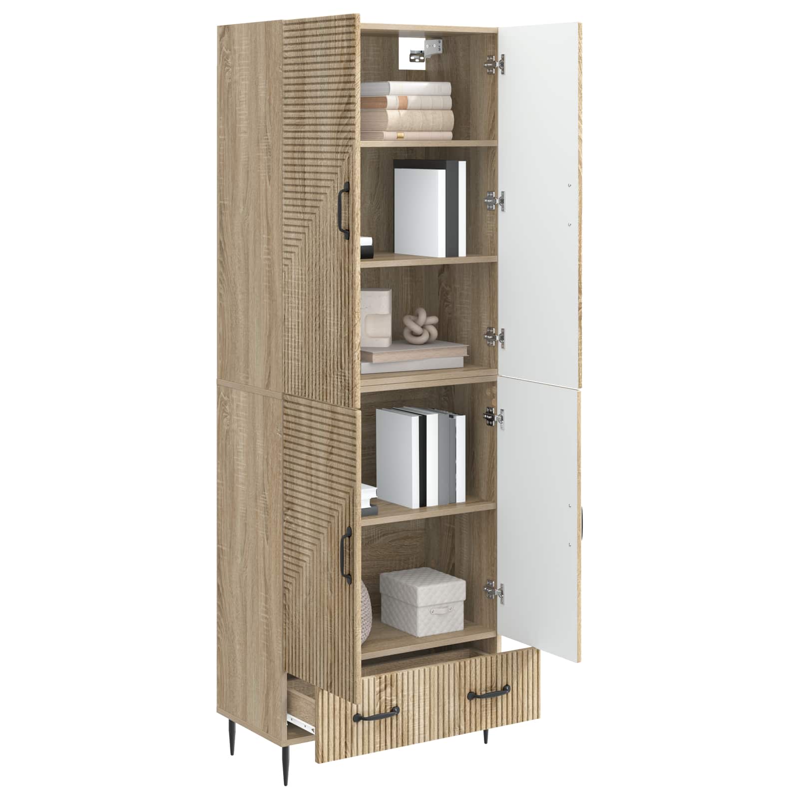 Комплект шкафове 2 pcs 66 х 34,5 х 95 см Инженерна дървесина – изображение 2