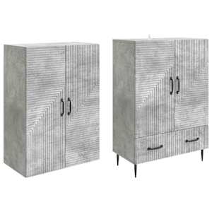 Sada skříněk 2 pcs 66 x 34,5 x 95 cm Kompozitní dřevo - obrázek 3