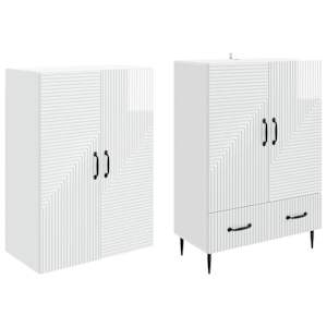 Sada skříněk 2 pcs 66 x 34,5 x 95 cm Kompozitní dřevo - obrázek 3