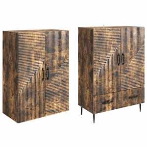Sada skříněk 2 pcs 66 x 34,5 x 95 cm Kompozitní dřevo - obrázek 3