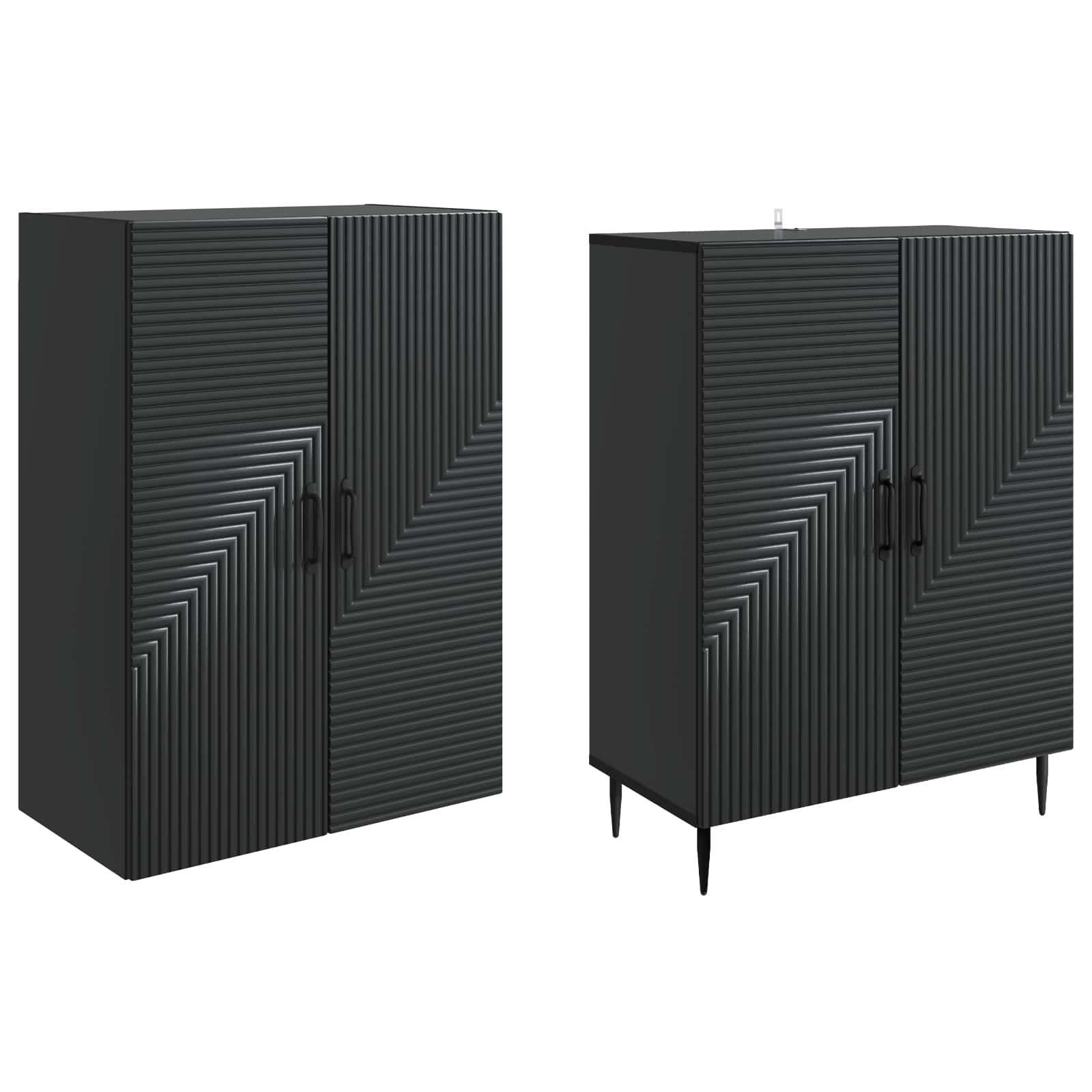 Комплект шкафове 2 pcs 66 x 34,5 x 89,5 см Инженерна дървесина – изображение 3