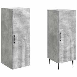 Sada skříněk 2 pcs Betonově šedá 33 x 34,5 x 89,5 cm - obrázek 3