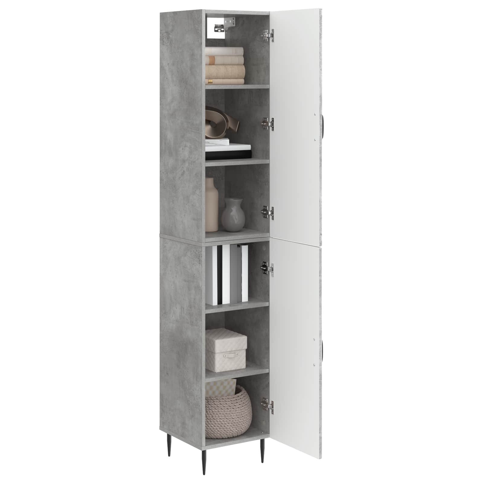 Комплект шкафове 2 pcs Бетонно сиво 33 x 34,5 x 89,5 см – изображение 2