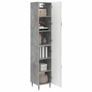 Sada skříněk 2 pcs Betonově šedá 33 x 34,5 x 89,5 cm - obrázek 2