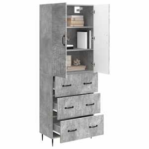 Sada skříněk 2 pcs Betonově šedá 66 x 34,5 x 90 cm - obrázek 2
