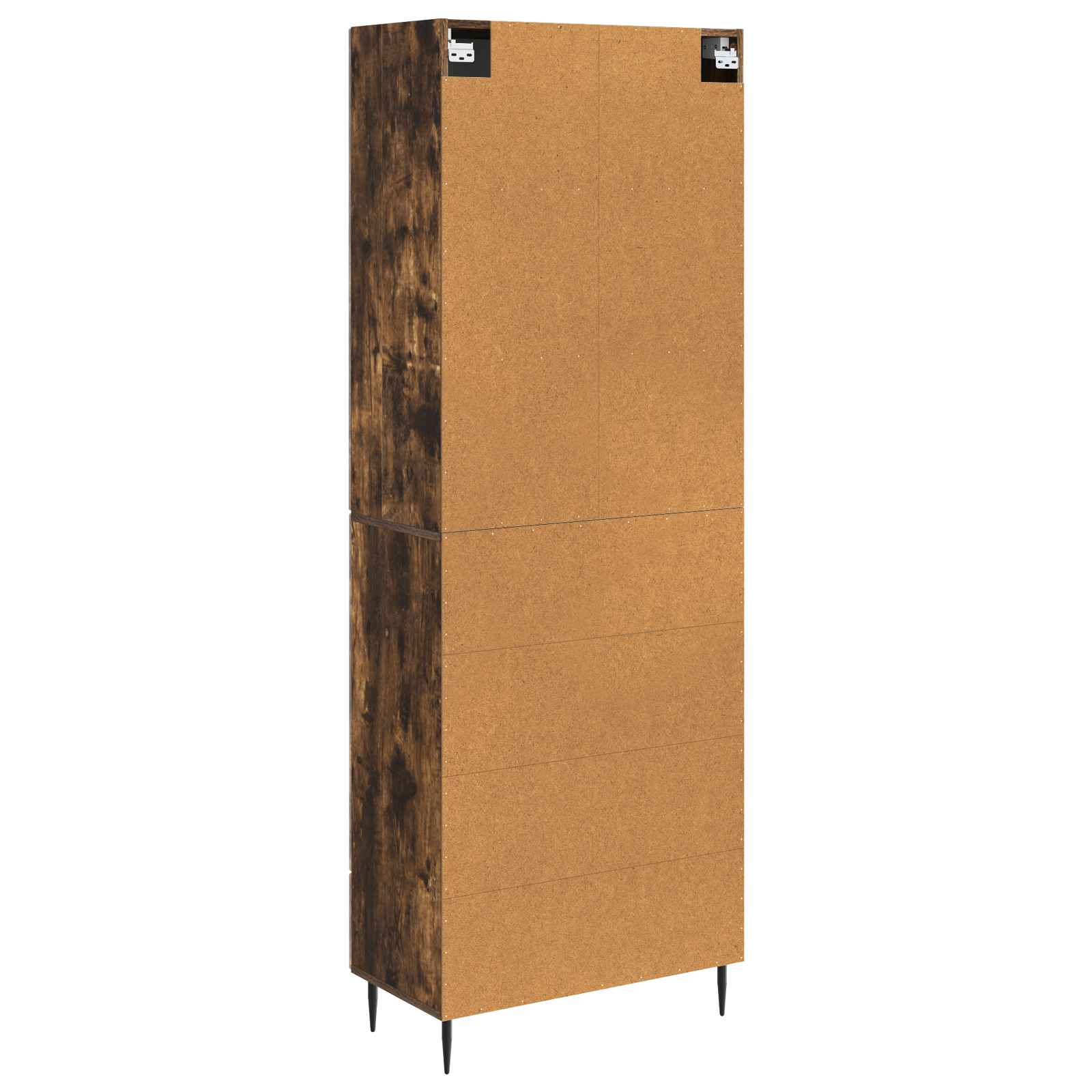 Kaappisarja 2 pcs Savutammi 66 x 34,5 x 90 cm Tekninen puu - Image 6