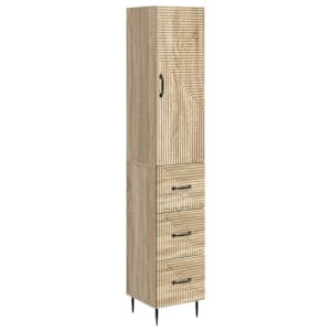 Set omar 2 pcs Sonoma hrast 33 x 34,5 x 90 cm Inženirski les