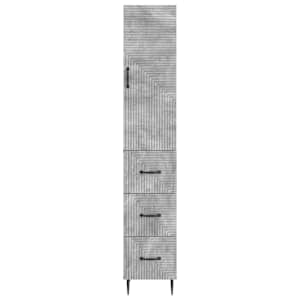 Sada skříněk 2 pcs Betonově šedá 33 x 34,5 x 90 cm - obrázek 4