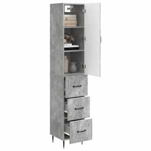 Sada skříněk 2 pcs Betonově šedá 33 x 34,5 x 90 cm - obrázek 2