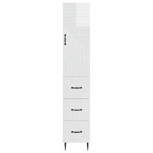 Sada skříněk 2 pcs Bílá s vysokým leskem 33 x 34,5 x 90 cm - obrázek 4