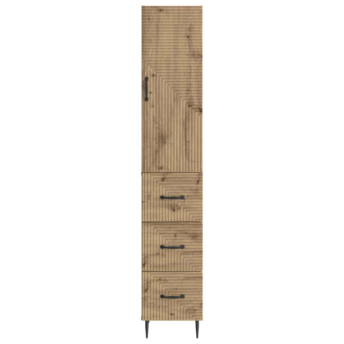 Skab Sæt 2 stk. 33 x 34,5 x 90 cm Konstrueret træ - Billede 5