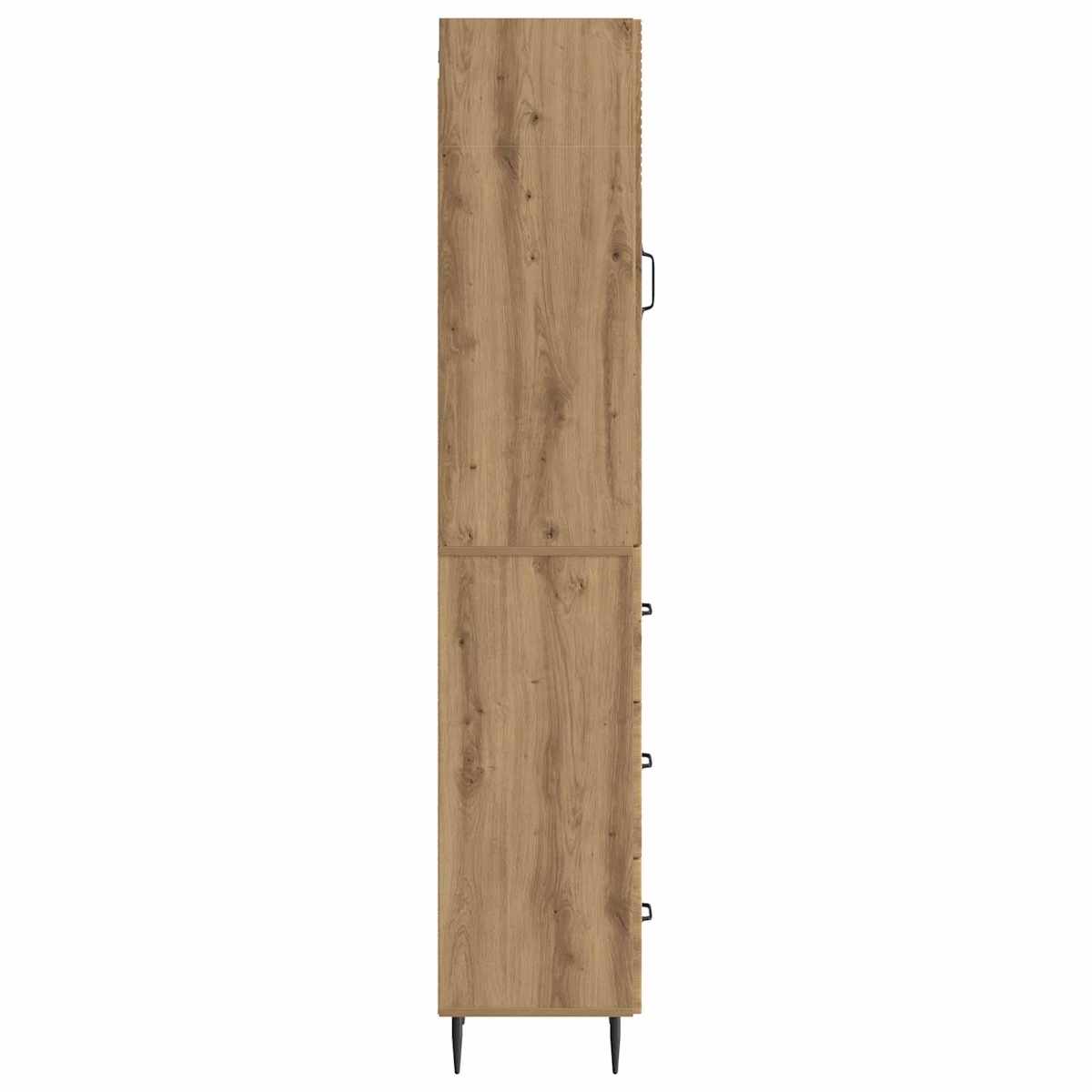 Skab Sæt 2 stk. 33 x 34,5 x 90 cm Konstrueret træ - Billede 6