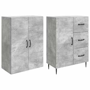 Sada skříněk 2 pcs Betonově šedá 66 x 34,5 x 89,5 cm - obrázek 3