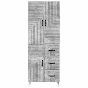 Sada skříněk 2 pcs Betonově šedá 66 x 34,5 x 89,5 cm - obrázek 4