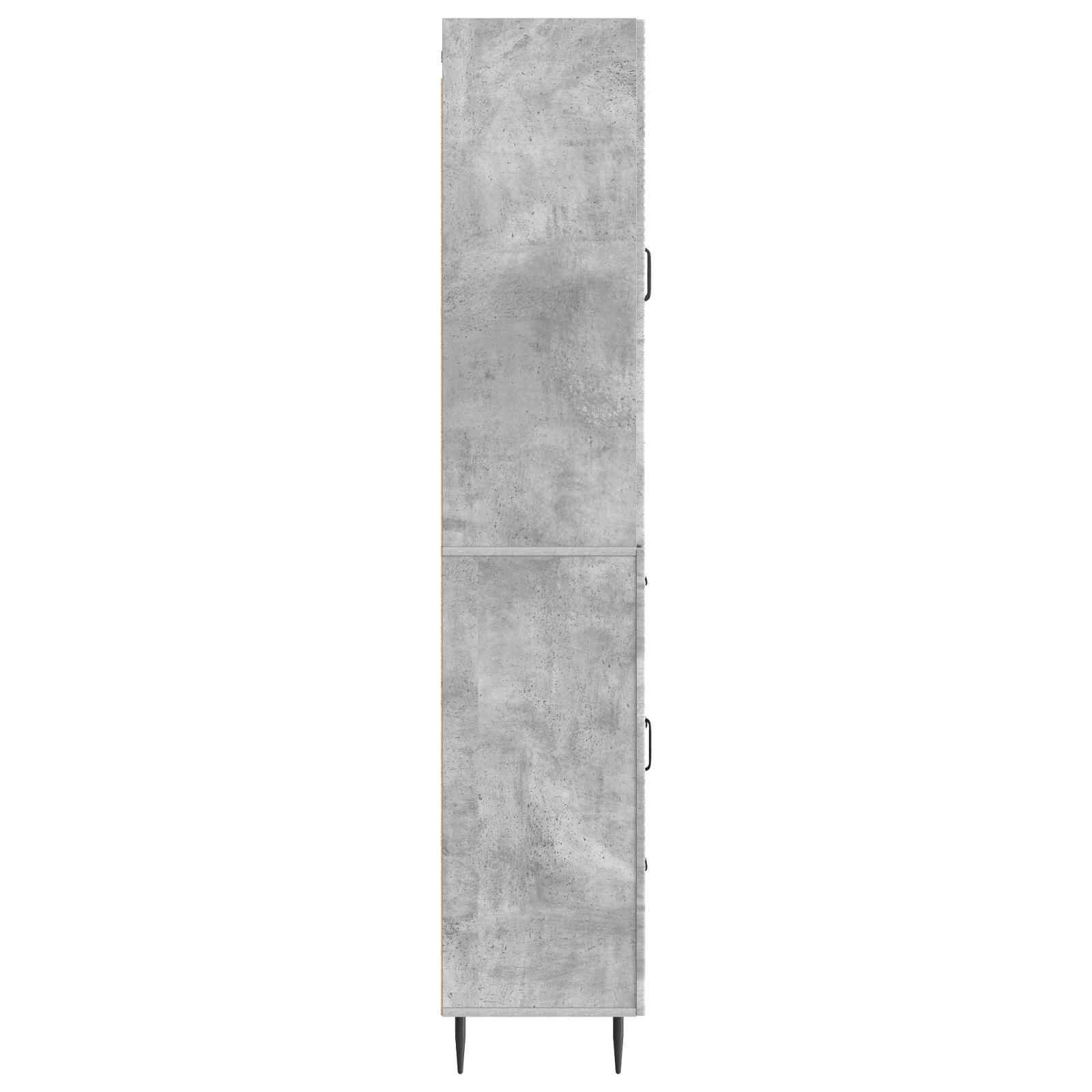 vidaXL Schrankset 2 stk. Betongrau Holzwerkstoff – Bild 6