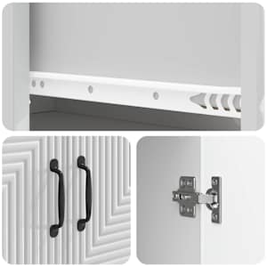 Sada skříněk 2 pcs Bílá s vysokým leskem 66 x 34,5 x 89,5 cm - obrázek 7