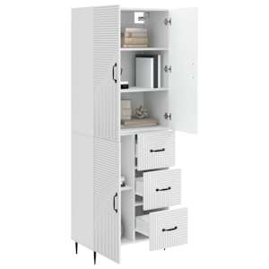 Sada skříněk 2 pcs Bílá s vysokým leskem 66 x 34,5 x 89,5 cm - obrázek 2