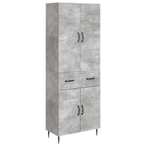 Sada skříněk 2 pcs Betonově šedá 66 x 34,5 x 89,5 cm - obrázek 1
