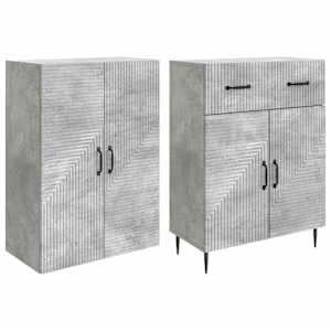 Sada skříněk 2 pcs Betonově šedá 66 x 34,5 x 89,5 cm - obrázek 3