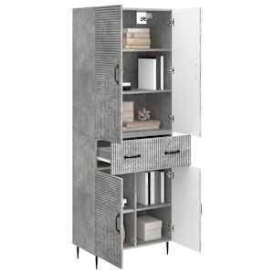 Sada skříněk 2 pcs Betonově šedá 66 x 34,5 x 89,5 cm - obrázek 2