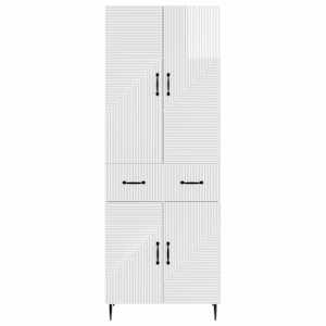 Sada skříněk 2 pcs Bílá s vysokým leskem 66 x 34,5 x 89,5 cm - obrázek 4