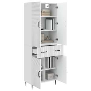 Sada skříněk 2 pcs Bílá s vysokým leskem 66 x 34,5 x 89,5 cm - obrázek 2