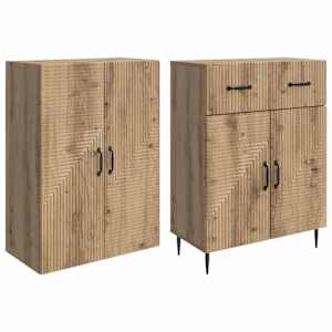 Sada skříněk 2 pcs Dub artisan 66 x 34,5 x 89,5 cm - obrázek 3