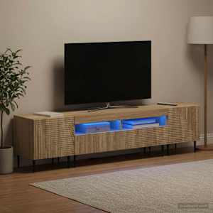 3-delni LED TV omarica Sonoma hrast Inženirski les