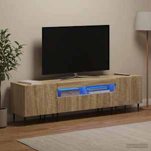 3-delni LED TV omarica Sonoma hrast Inženirski les
