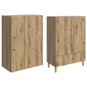 Sada skříněk 2 pcs Dub artisan Kompozitní dřevo - obrázek 3