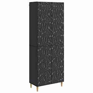 Set omar 2 pcs Črna Inženirski les