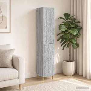 Set omar 2 pcs Siva Sonoma Inženirski les