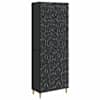vidaXL Kapi Komplekt 2 tk 66 x 34,5 x 90 cm Tehispuit Must