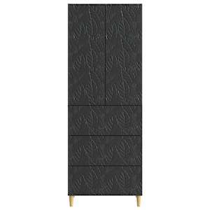 Sada skříněk 2 pcs Černá 66 x 34,5 x 90 cm Kompozitní dřevo - obrázek 4