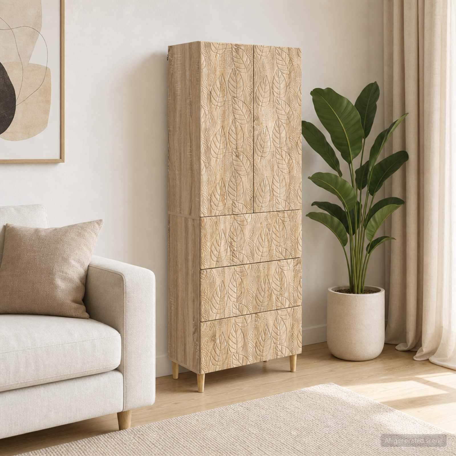 Kaappisarja 2 pcs Sonoma-tammi 66 x 34,5 x 90 cm Tekninen puu