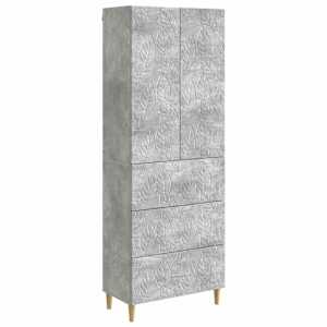 Set omar 2 pcs Betonsko siva 66 x 34,5 x 90 cm Inženirski les