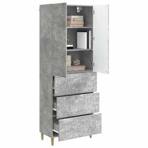 Sada skříněk 2 pcs Betonově šedá 66 x 34,5 x 90 cm - obrázek 2