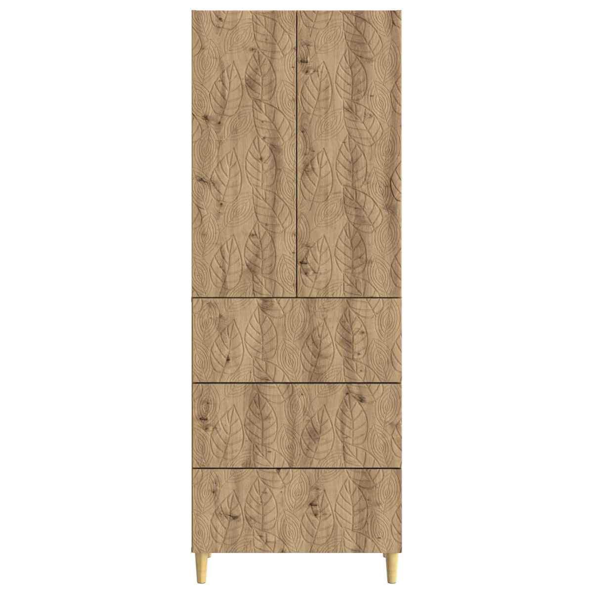 Skab Sæt 2 stk. 66 x 34,5 x 90 cm Konstrueret træ - Billede 5