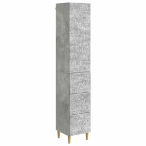 Sada skříněk 2 pcs Betonově šedá 33 x 34,5 x 90 cm - obrázek 1