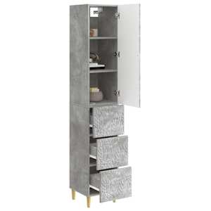 Sada skříněk 2 pcs Betonově šedá 33 x 34,5 x 90 cm - obrázek 2
